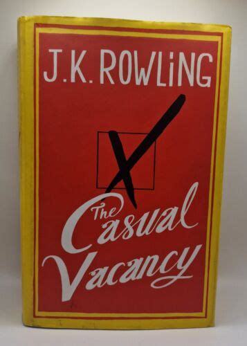 The Casual Vacancy By J K Rowling Hardcover 2012 9781408704202 EBay