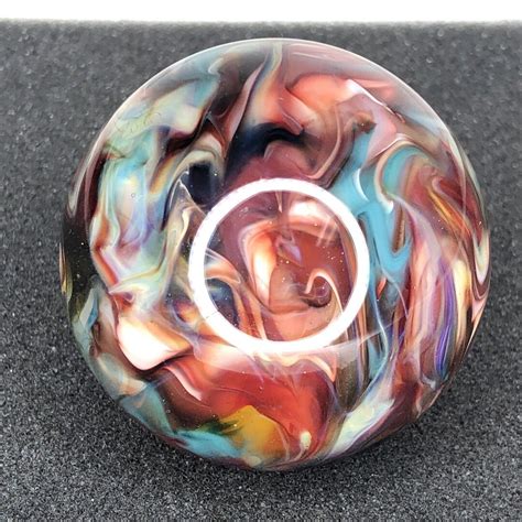 Handmade Contemporary Art Glass Marble 212 Multicolor Chaos Swirls Signed Mib Andrew Gray