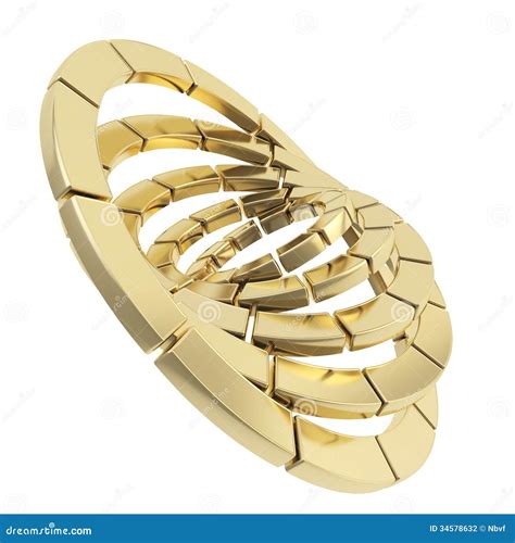 Segmented Circle Composition As Abstract Background Stock Illustration ...