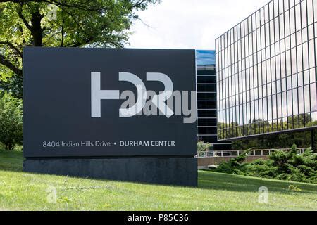 A Logo Sign Outside Of The Headquarters Of Hdr Inc In Omaha