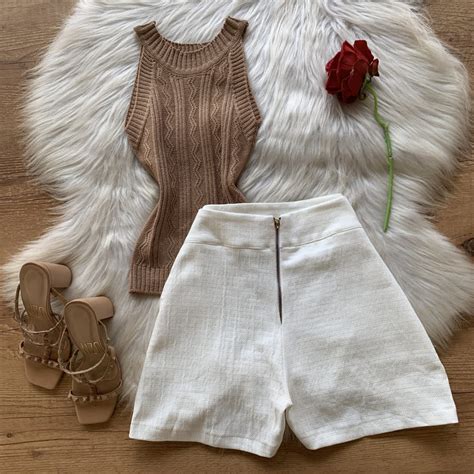 Regata Modal Trama Detalhada Nude Dondoca Moda Feminina