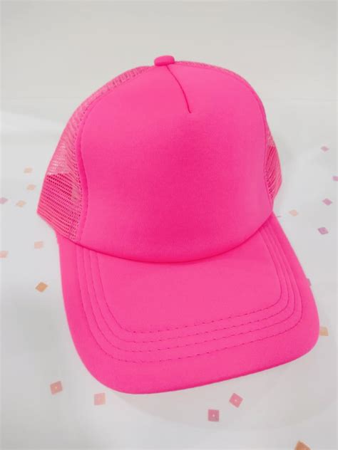 Gorro Con Visera Fucsia Fluo Cotillón Tienda Petete