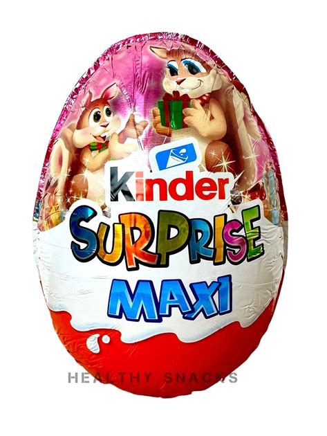 Шоколадное яйцо Kinder Maxi 100 г Белочки (розовое) – купить в Украине ...