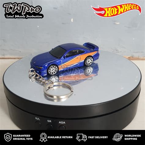 Gantungan Hot Wheels Fast And Furious Keychain Nissan Silvia S Monalisa Keyring