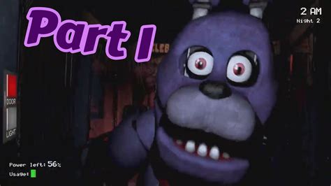 Five Nights At Freddys Part 1 Nights 1and2 Youtube