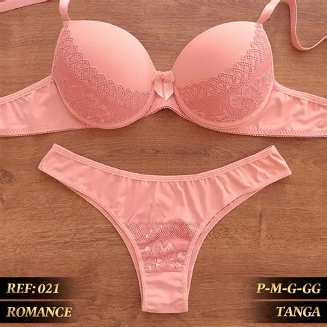Conjunto De Lingerie Microfibra Geladinha Calcinha Tanga