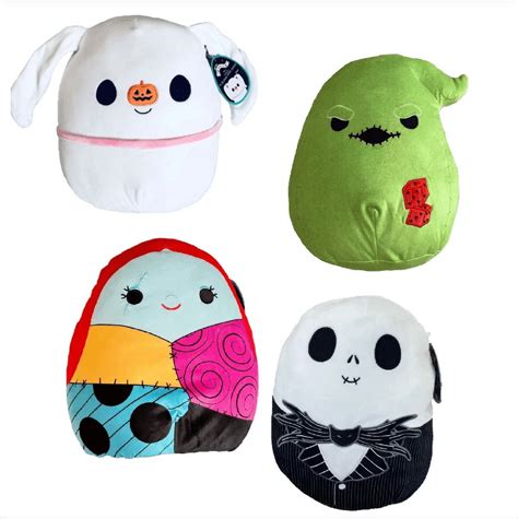 Squishmallows Disney Nightmare Before Christmas Inch Plush Set Of