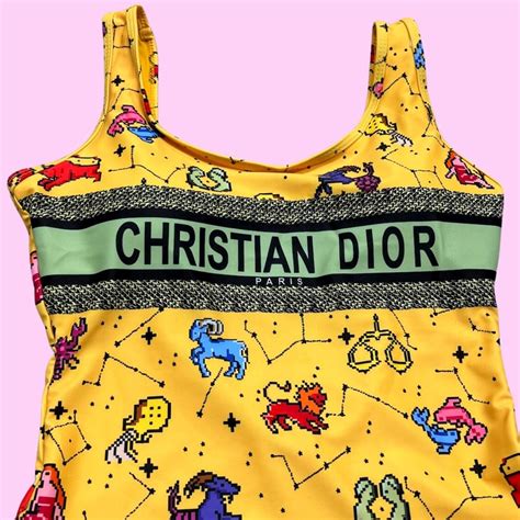 Monogram Astrology Swimsuit In Yellow Pink Sugar Bikini