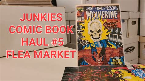 Junkies Comic Book Haul 5 2024 Flea Market Youtube Comicbooks Haul Youtube