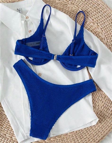 Underwire Bikini High Cut Two Piece Swimsuit Women S Fashion Swimwear