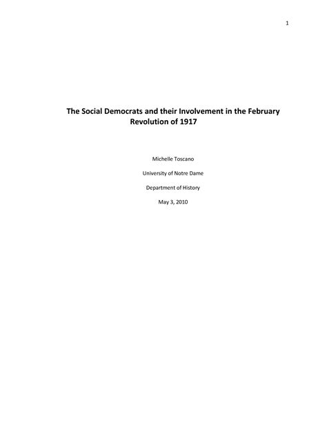 The Social Democrats and their Involveme - Standard historical interpretations of the February