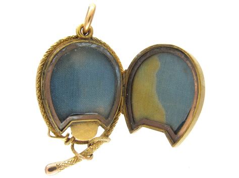 Victorian Fox Hunting & Racing 15ct Gold Locket (279F) | The Antique ...