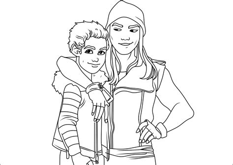 Colouring Pages Descendants 5