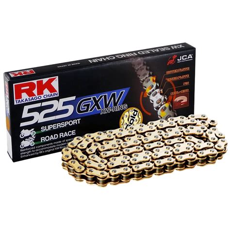 Cadena Rk Dorada Con Xw Ring Y Reforzada Supersport