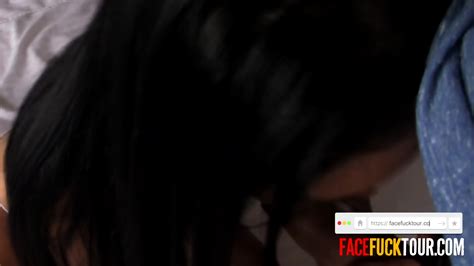 Sexy Skank Lets Random Guy Fuck Her Face