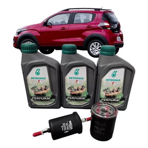 Óleo Fiat Mobi 4 Cilindros - Kit Troca Óleo * Selenia 5w30 API SP Original Mobi 1.0 4 Cilindros 2017 ...