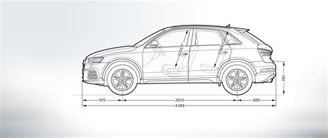 Dimensiones del Audi Q3 Audi Q3 Q3 Audi España