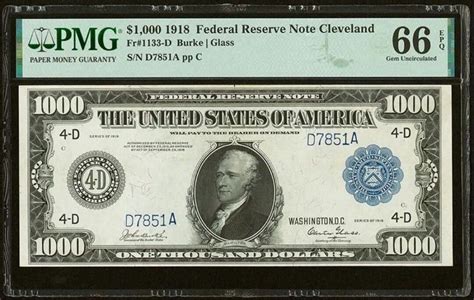 Rare $1,000 bill from 1918 set to make a huge sum at auction