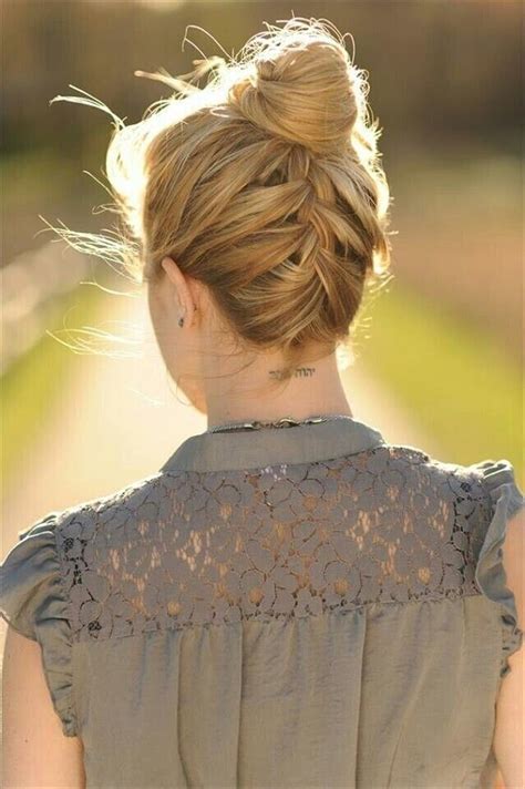 15 Fresh Updos For Medium Length Hair Popular Haircuts