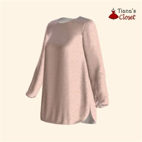 Скачать выкройку Блуза туника для беременных ( XXS-5XL) в PDF бесплатно