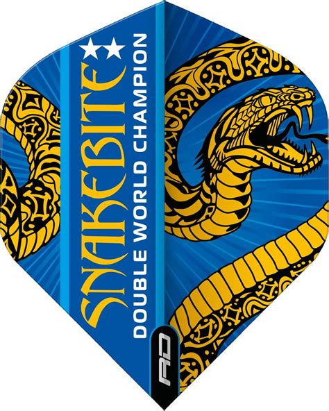 Red Dragon Peter Wright Snakebite Hardcore Ionic Dwc Dart Flights Sets Per Pack Dart