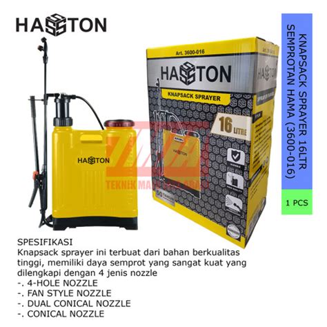 Jual Hasston Knapsack Sprayer Semprotan Hama Ransel 16ltr 16liter 3600