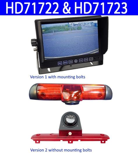 7 Inch Stand On Dash Monitor And Fiat Ducato 700TVL Brake Light