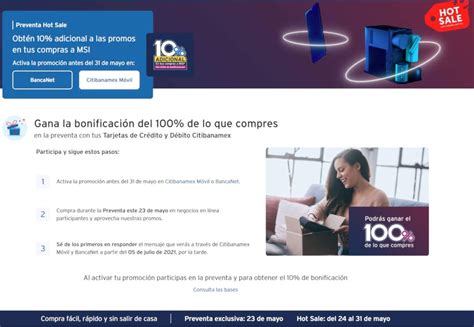 Promociones Citibanamex Hot Sale 2021 10 Adicional En Tus Compras