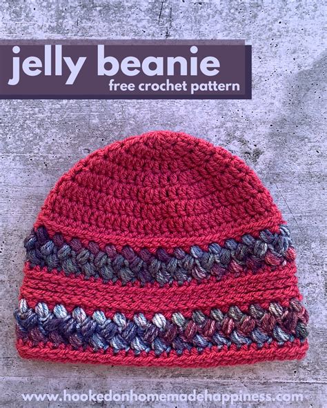 Jelly Beanie Crochet Pattern Cal For A Cause Hooked On Homemade