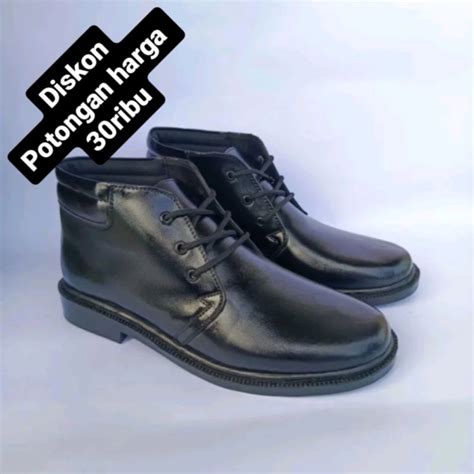 Jual Sepatu PDH DOFF Sepatu Dinas Tali Pria Sepatu PDH TNI Polri