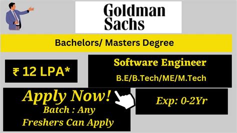 Goldman Sachs Off Campus Hiring Lpa Software Engineer