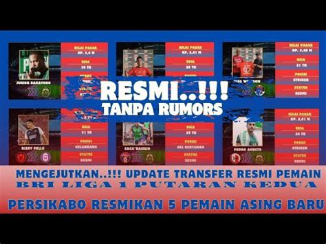 MENGEJUTKAN Update Transfer Pemain BRI Liga 1 Putaran Kedua