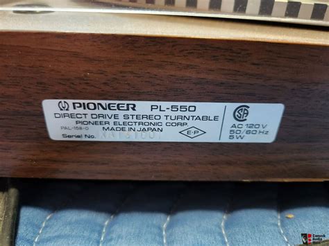 Pioneer PL-550 Photo #4491661 - Canuck Audio Mart