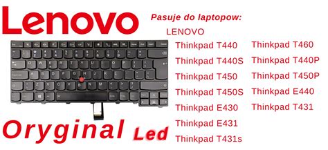 Podswietlana Klawiatura Lenovo Thinkpad T T T T S T S Led