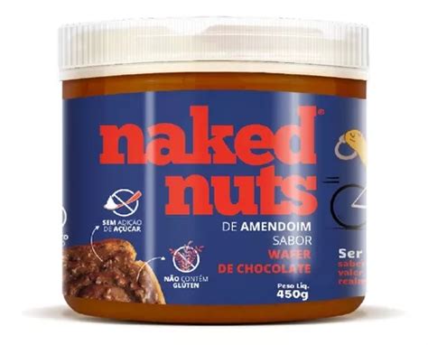 Pasta De Amendoim Sabor Wafer Chocolate E Coco Naked Nuts G