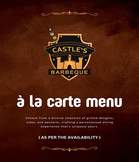 Menu Of Castle S Barbeque Netaji Subhash Place New Delhi