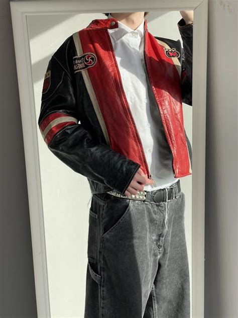 Avant Garde Vintage Leather Cropped Racing Jacket Pinterest Avant