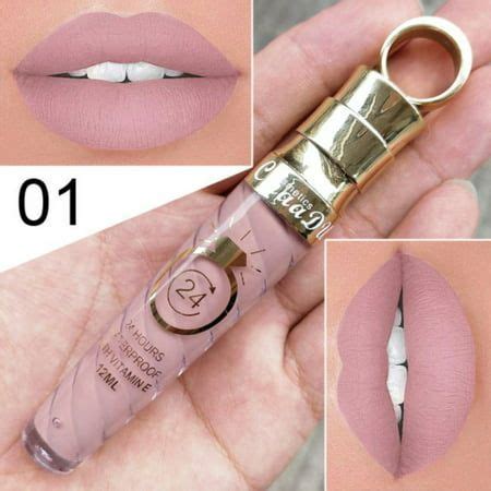 Matte Velvet Lip Gloss Set Nude Liquid Lipstick Kit Moisturizer Smooth Waterproof Lip Cream