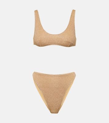 Lumière bikini in gold Oseree Mytheresa