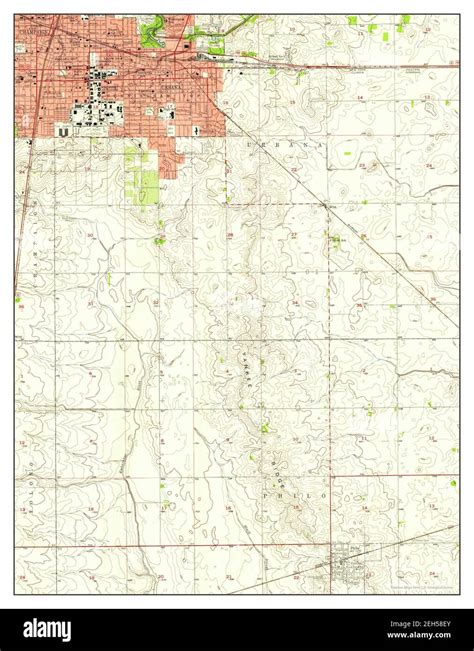 urbana illinois map   united states  america
