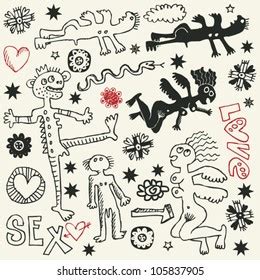 Sex Doodle Images Stock Photos Vectors Shutterstock