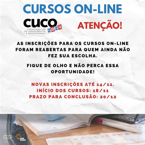 Vem Saber Cuco - Vem Saber | Estudantes que realizaram a CUCO 2024 já podem acessar seu ...