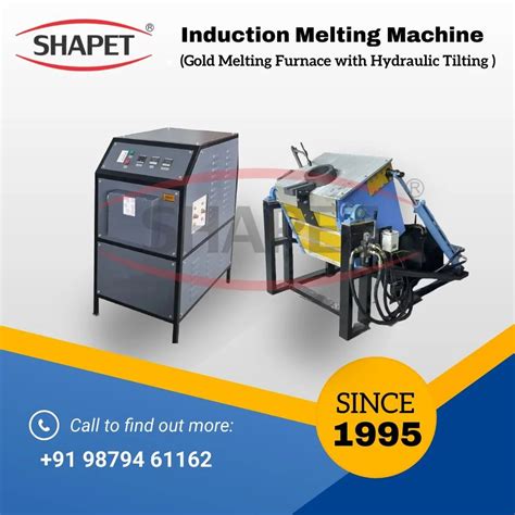 Induction Based Gold Melting 25 Kg With Hydraulic Tilting Unit At Rs