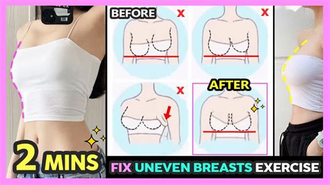 2 MINS FIX UNEVEN BREASTS EXERCISE Balance Breast Asymmetry And