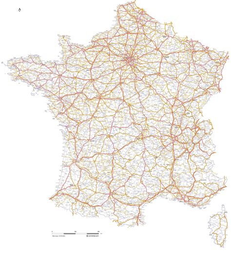 cartes des routes de france