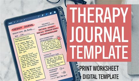 How To Journal Therapy Appointments Journal Template