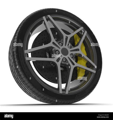 Gold alloy wheels Cut Out Stock Images & Pictures - Alamy