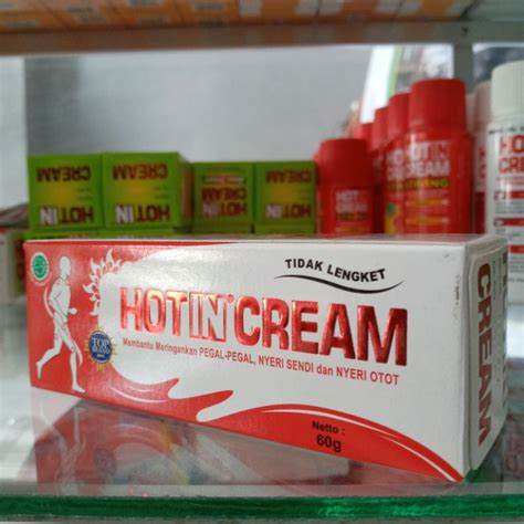 Jual Hot In Cream Tube G Shopee Indonesia