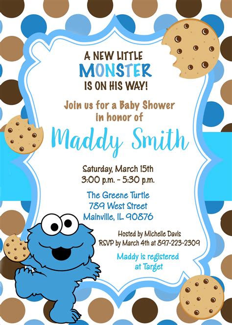 Monsters Baby Shower Invitations