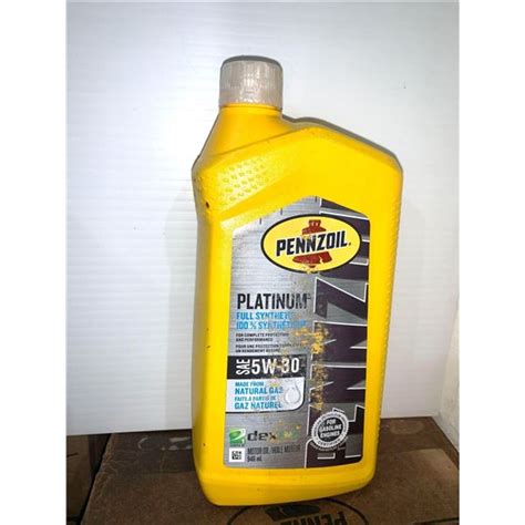Pennzoil Platinum Full Synthetic 5W-30 Motor Oil 946ml